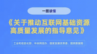 一图读懂《关于推动互联网基础资源高质量发展的指导意见》